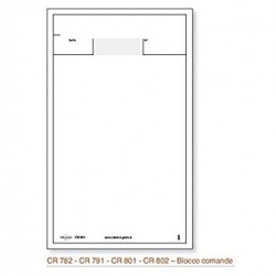 BLOCCO COMANDE triplice copia 25 moduli autoricalcanti Cierre Registri
